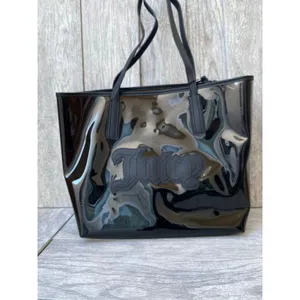 Juicy Couture Bag | Gelato Glossy Black Tote Set | PVC with Pouch thumbnail 4