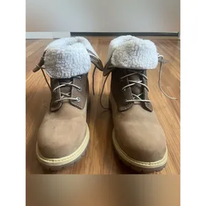 Timberland Authentics Waterproof Roll-Top Boots Brown Nubuck Women's Size 8 thumbnail 11