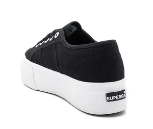 Superga 2790 Platform Low Top Black & White Sneakers thumbnail 5