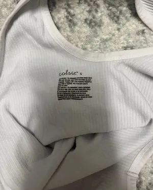 Target White  Ribbed Tank thumbnail 3