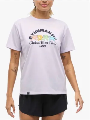 Hoka Global Run Day GlideTech Short Sleeve Crewneck T Shirt Women’s Size Small thumbnail 1