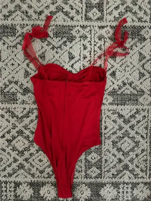 Princess Polly Red Bodysuit thumbnail 4