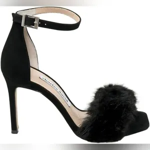 NWB Charles David Wonens Size 6 Empoli Faux Fur Heels Shoes thumbnail 1