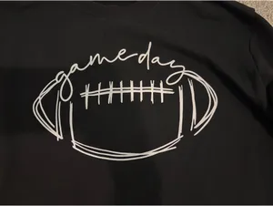 Game day black crewneck sweatshirt Size XL thumbnail 2