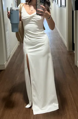 White Maxi Lulus Dress thumbnail 3