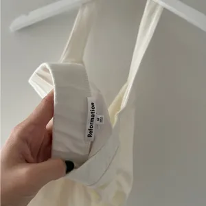 REFORMATION Arwen Ivory Knit Tank M thumbnail 5