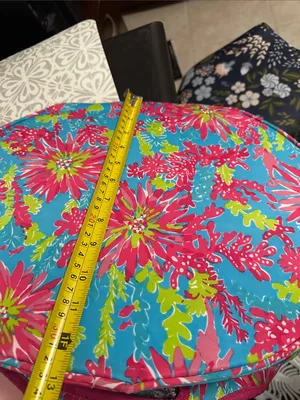Lilly Pulitzer Large Turquoise Pink Floral Neoprene Tote thumbnail 12