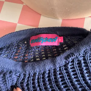 EDIKTED Seeing Stars Oversized Sweater Blue Women’s Size Small thumbnail 6