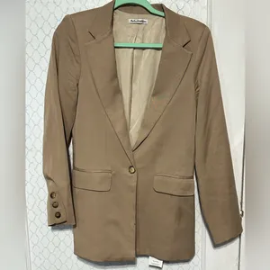 Reformation major blazer khaki tan brown small thumbnail 4