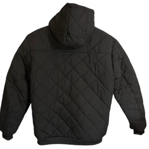 Mens Puffer Coat Jacket Size XLarge Fits Like Large Hooded Full Zip Lined Winter thumbnail 6