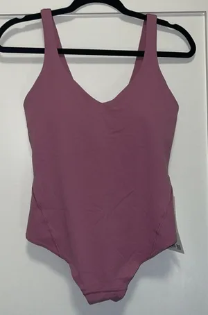 NWOT‎ Lululemon Align BodySuit Velvet Dust purple size 8! thumbnail 1