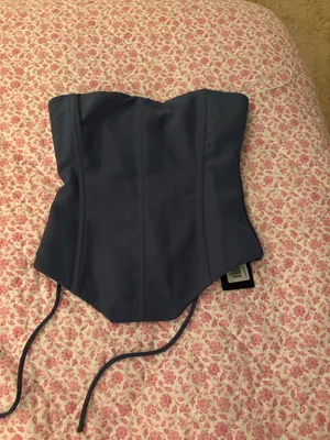 Grey White Fox Corset Top thumbnail 2