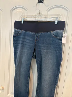Old navy straight leg maternity jeans size 8 thumbnail 3