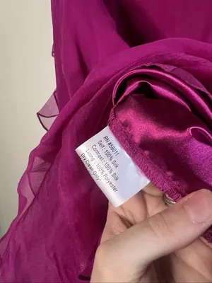 Y2K Kurt Thomas 100% Silk Strapless Ruffle Cocktail Dress thumbnail 12