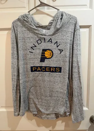 Indiana Pacers NBA, hooded shirt size extra large women’s thumbnail 1