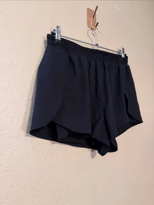 Girlfriend Collective Gazelle high waist lined athletic shorts Black Size Medium thumbnail 2