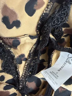 Vintage Silk Leopard Lingerie Set thumbnail 8
