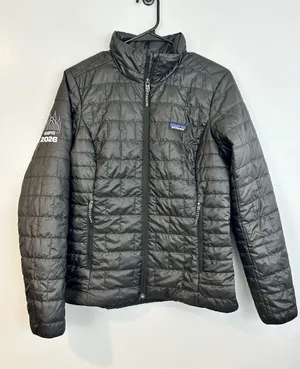 Patagonia ESPN 2026 Black Nano Puff Insulated High Neck Jacket Size Small thumbnail 1