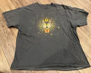 PacSun Butterfly Blue Grey Short Sleeve Top thumbnail 1