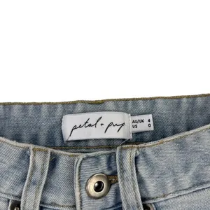Petal & Pup - High Waisted Mid Length Jean Shorts in Blue thumbnail 2