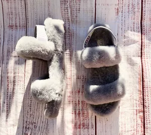 UGG oh yeah slides fuzzy wool Slippers 8 thumbnail 11