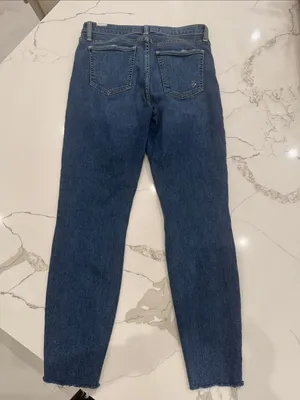Lovers + Friends Medium Blue Skinny Distressed Jeans thumbnail 4