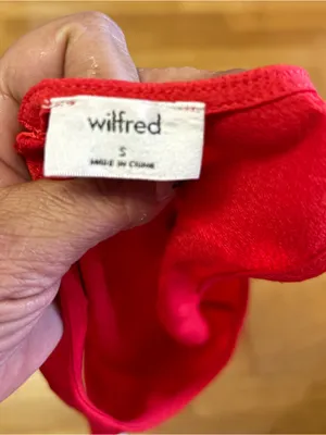 Aritzia Wilfred Red Octave Trapeze Preppy Classic Drapey Quiet Luxury Tank S thumbnail 4