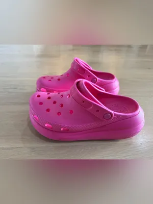 CROCS Crush Classic platform Clog hot pink size women’s 9 / men’s 7 thumbnail 8