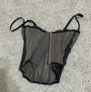Black Corset Victoria's Secret Lace thumbnail 1