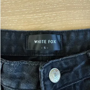 White Fox Jeans Wide Leg Mid Rise About A Girl Size S Black Pink thumbnail 3