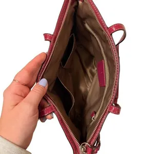 Coach Legacy Stitched Signature C Tote Bag Berry Pink Patent Leather‎ Preppy Y2K thumbnail 6