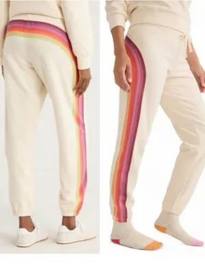 Marine Layer cloud 9 fleece sweatpants antique white size medium thumbnail 2