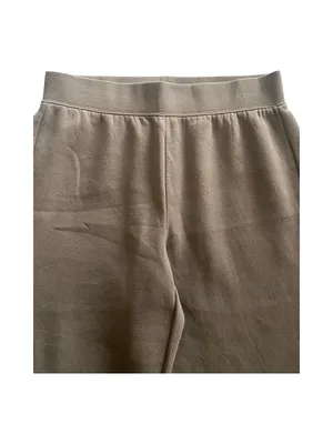 NWOT-GAIAM-WOMENS WIDE LEG SWEAT PANTS-SIZE LG Comfortable wide-leg womens sweatpants in a versatile taupe color. Soft knit fabric with an elastic waistband for easy wear. 53% cotton and 47 polyester Measurements: Waist: side to side 16-20 Rise: 12 inches Inseam: 30 inches thumbnail 2