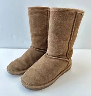 Bearpaw Emma Boots Womens Size 5 Suede Sheepskin Lined‎ Wool Blend Tan Brown thumbnail 1