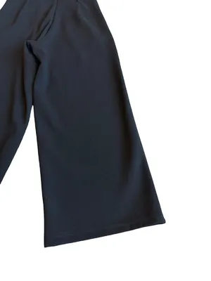 Anthropologie Black Sleeveless Jumpsuit Black Wide Leg Dress Up Down SIze Small thumbnail 13