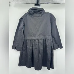 English Factory NEW Black Mini Shirt Dress Cotton Size‎ Medium thumbnail 3