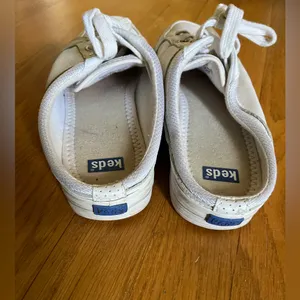 Keds Backless Slide Sneaker Women's White Leather Lace Up Casual Shoes Size 9 thumbnail 3