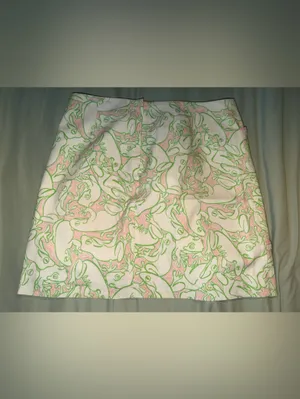 VINTAGE Lilly Pulitzer Pink & Green Frog Print Tank thumbnail 4