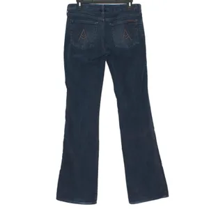 7 For All Mankind Bootcut Corduroy Pants A Pocket Low Rise Navy Minimalist 29 thumbnail 2
