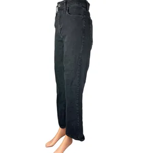 Just Black Denim Womens High Rise Straight Baggy Wide Leg Denim Jeans Pants 26 thumbnail 3