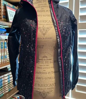 Quechua Women's Dark Blue Jacket with Pink Trim Size undefined thumbnail 1