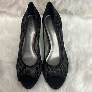 Kelly &‎ Katie Lace Peep Toe Heels Size 10 B-24 thumbnail 3