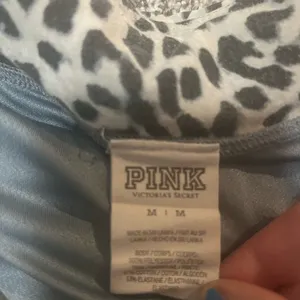 PINK Victoria's Secret Gray Shorts with Leopard Print Waistband thumbnail 3