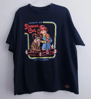 Steve Rhodes Demon Cat T-Shirt thumbnail 1