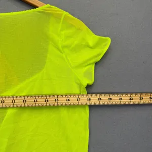 SKIMS Summer Mesh Lace Super Cropped Top Green Highlighter 4X DR-MIN-3585 NEW thumbnail 7