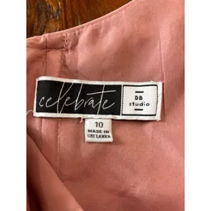 DB Studio Celebrate One Shoulder Maxi Dress Desert‎ Coral Pink F19832 Size 10 thumbnail 3