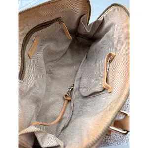 Dooney & Bourke Monogram Satchel Hand Bag Purse Womens Brown Tan Vintage K802423 thumbnail 2