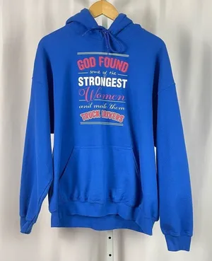 Gildan Heavy Blend XL Truck Driver Graphic Hoodie Sweatshirt Hooded Trucker thumbnail 1