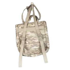 VS Pink Gray Camouflage Convertible Tote School Gym Backpack Women thumbnail 2