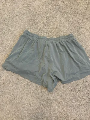 aerie Sage Green Athletic Drawstring Shorts in Silky Soft Fabric thumbnail 4